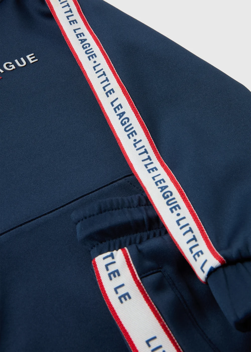 Boys Navy Little League Taped Hoodie & Jogging Bottoms Set (1-7yrs) - 1-1.5 Yrs Image 2