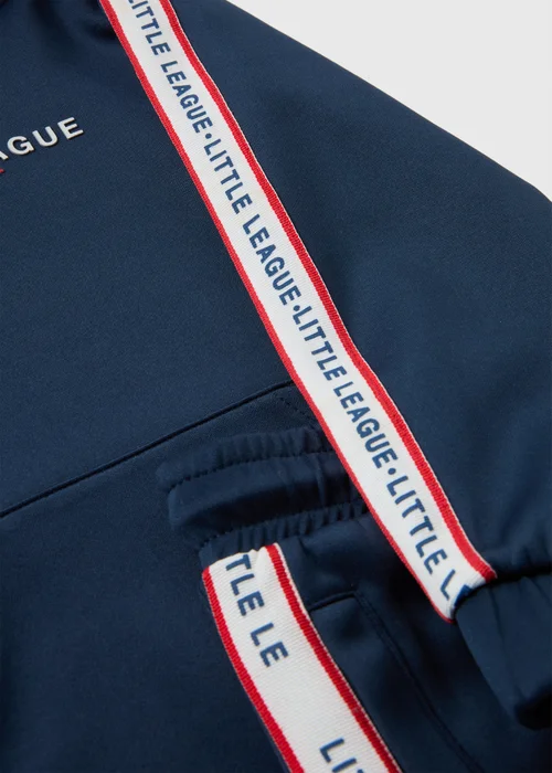 Boys Navy Little League Taped Hoodie & Jogging Bottoms Set (1-7yrs) - 1-1.5 Yrs Image 2