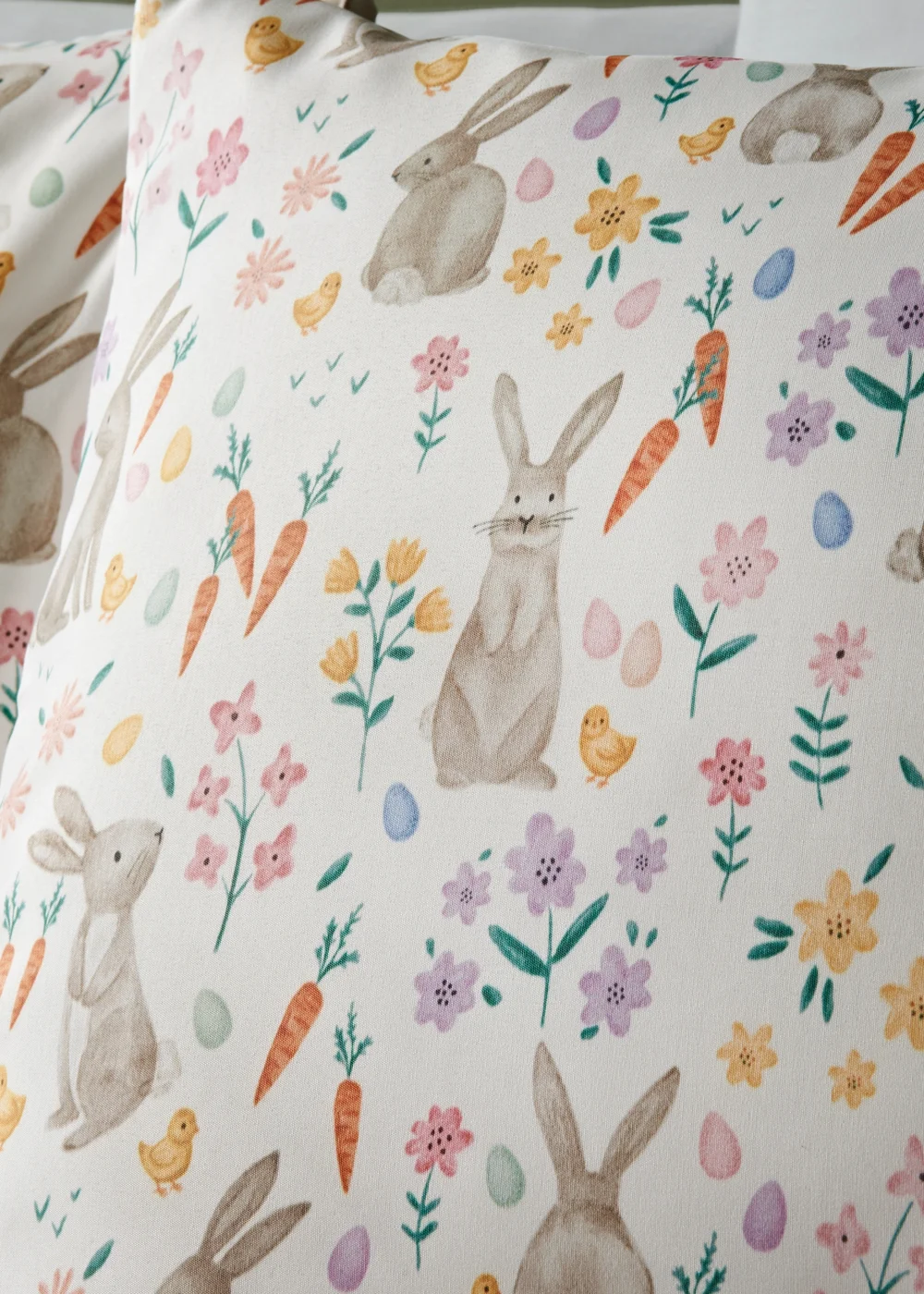 Multicolour Bunny & Carrot Duvet Set - Single Image 2