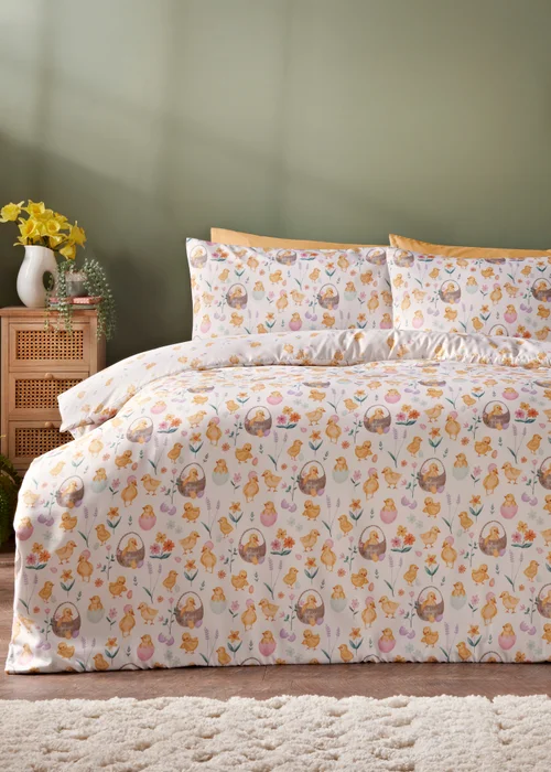 Multicolour Chicks Duvet Set - Single Image 1