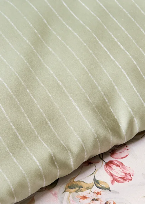 Green Peonies Duvet Set - Single Image 3
