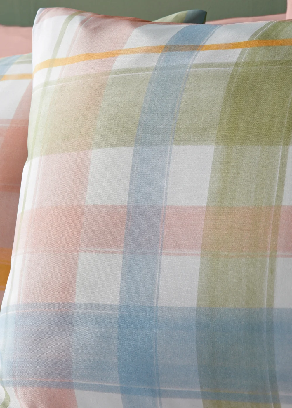 Multicolour Grid Check Duvet Set - Single Image 2