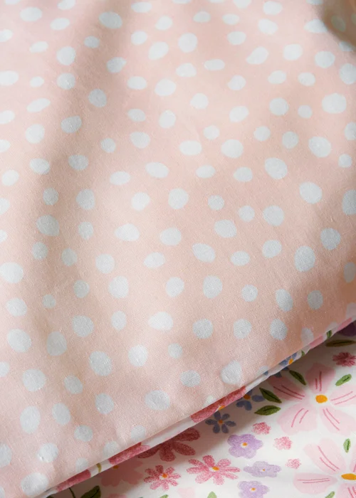 Pink Ditsy Floral Duvet Set - Single Image 3