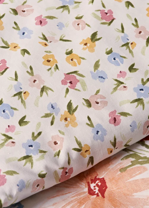 Multicolour Meadow Floral Duvet Set - Single Image 3