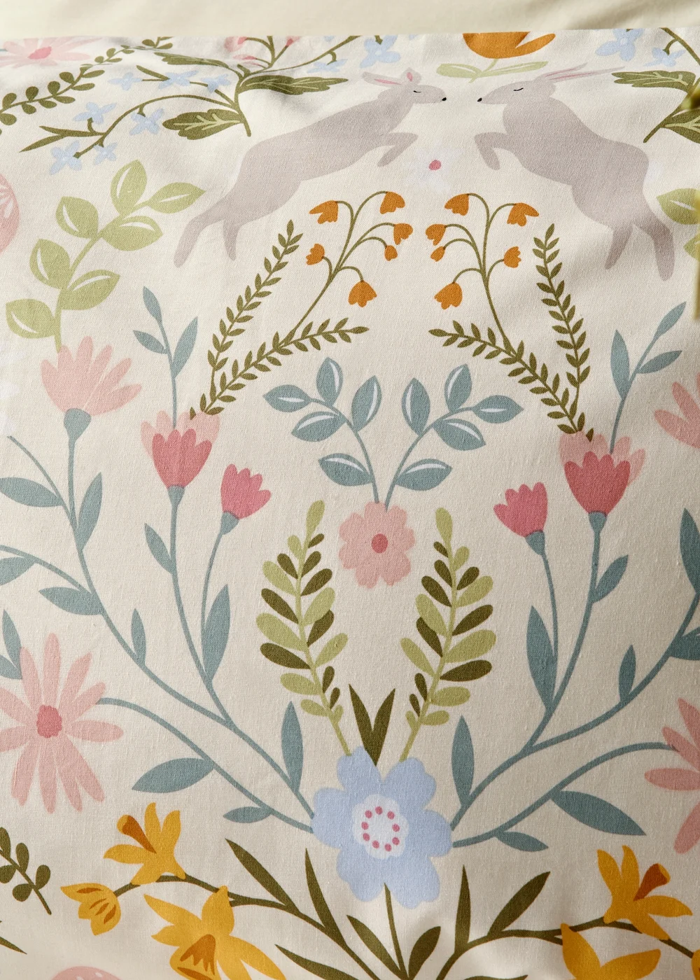 Multicolour Spring Bunny Duvet Set - Single Image 2