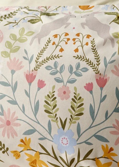 Multicolour Spring Bunny Duvet Set - Single Image 2