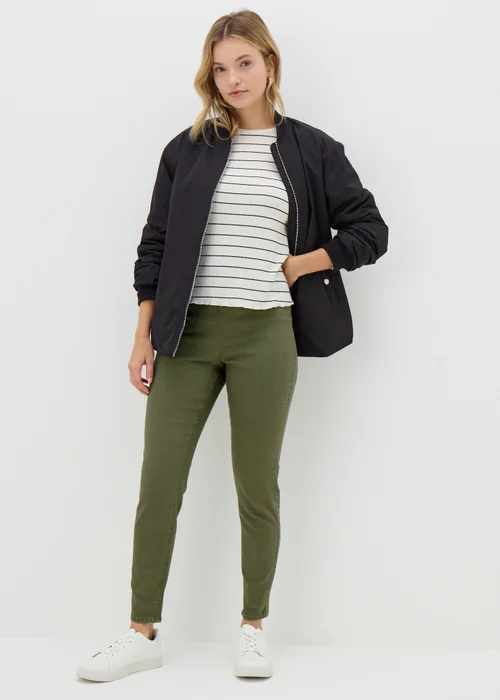 Khaki Rosie Jeggings - 8/L29 Image 1
