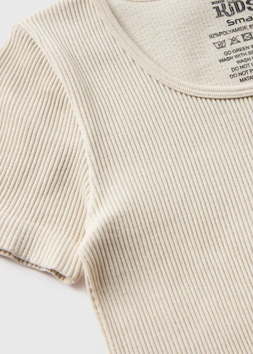 Girls Cream Seamless Top (7-15yrs) - S Image 2