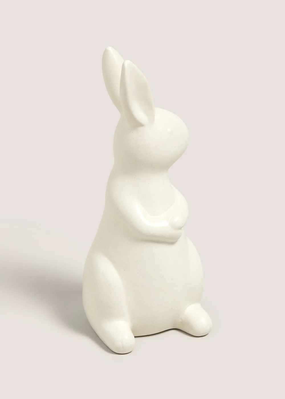 Cream Floral Ceramic Bunny Image 1