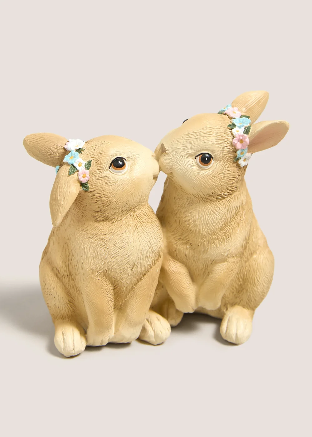 Rabbit Duo Kiss Ornament Image 1