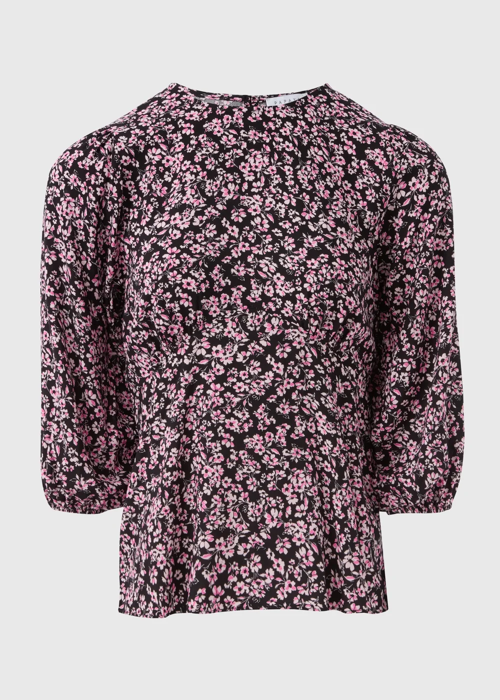 Black Ditsy Floral Blouse - 8 Image 4