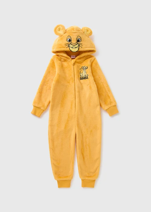 The Lion King Kids Yellow Simba Onesie (1-7yrs) - 1 half year to 2 Image 1