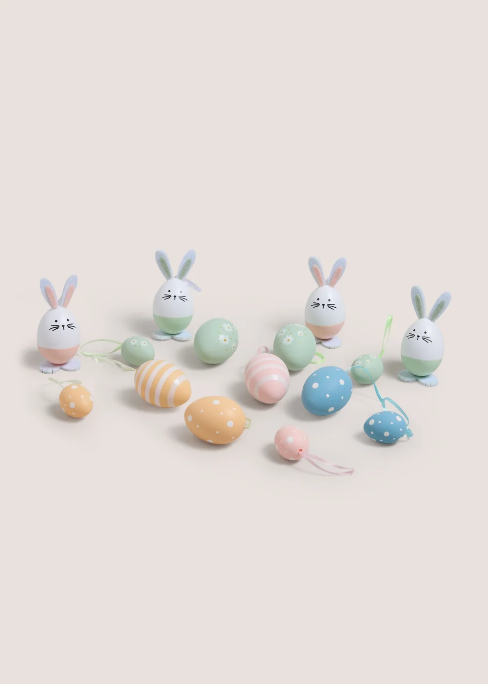 15 Pack Easter Egg Hanging Decorations Image 1