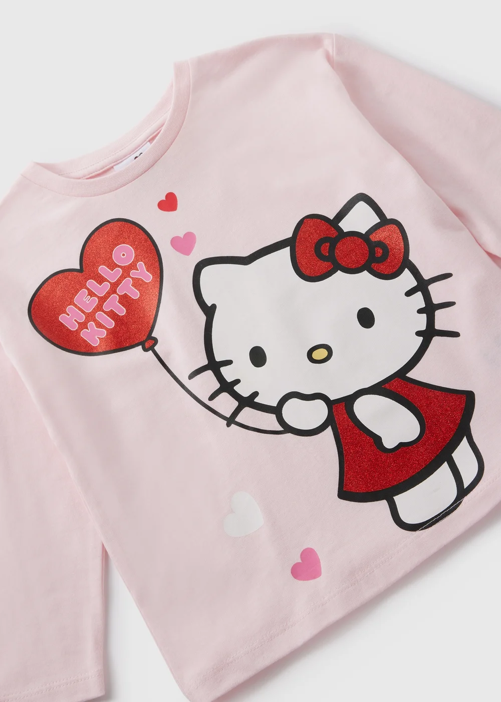 Hello Kitty Kids Pink Long Sleeved T-Shirt (1-7yrs) - 1-1.5 Yrs Image 2