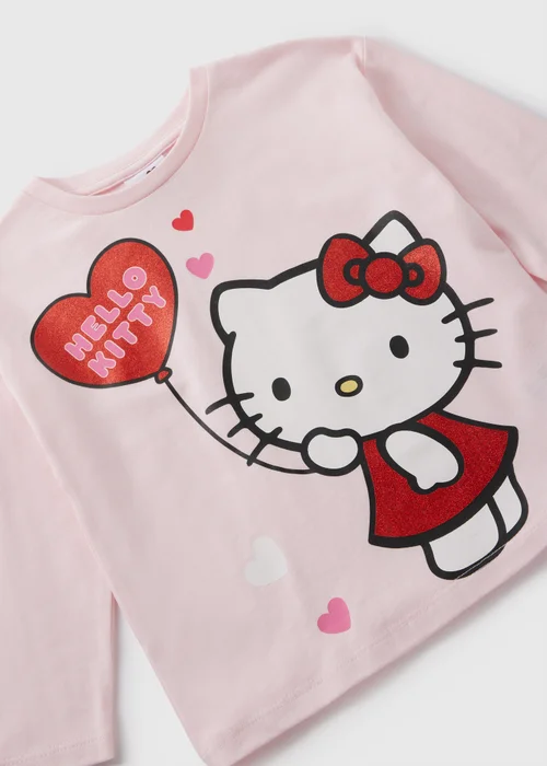 Hello Kitty Kids Pink Long Sleeved T-Shirt (1-7yrs) - 1-1.5 Yrs Image 2