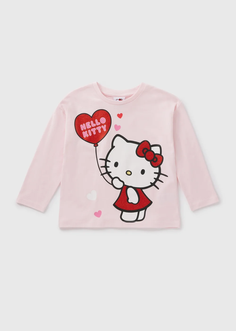 Hello Kitty Kids Pink Long Sleeved T-Shirt (1-7yrs) - 1-1.5 Yrs Image 1
