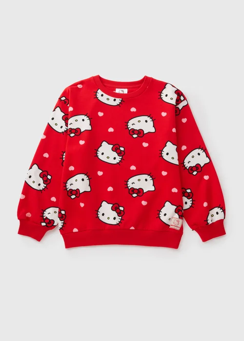 Hello Kitty Kids Red Sweatshirt (7-13yrs) - 7 Yrs Image 1