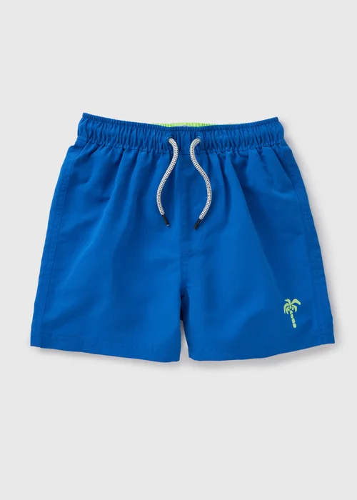 Boys Blue Swim Shorts (7-15yrs) - 7 Yrs Image 1