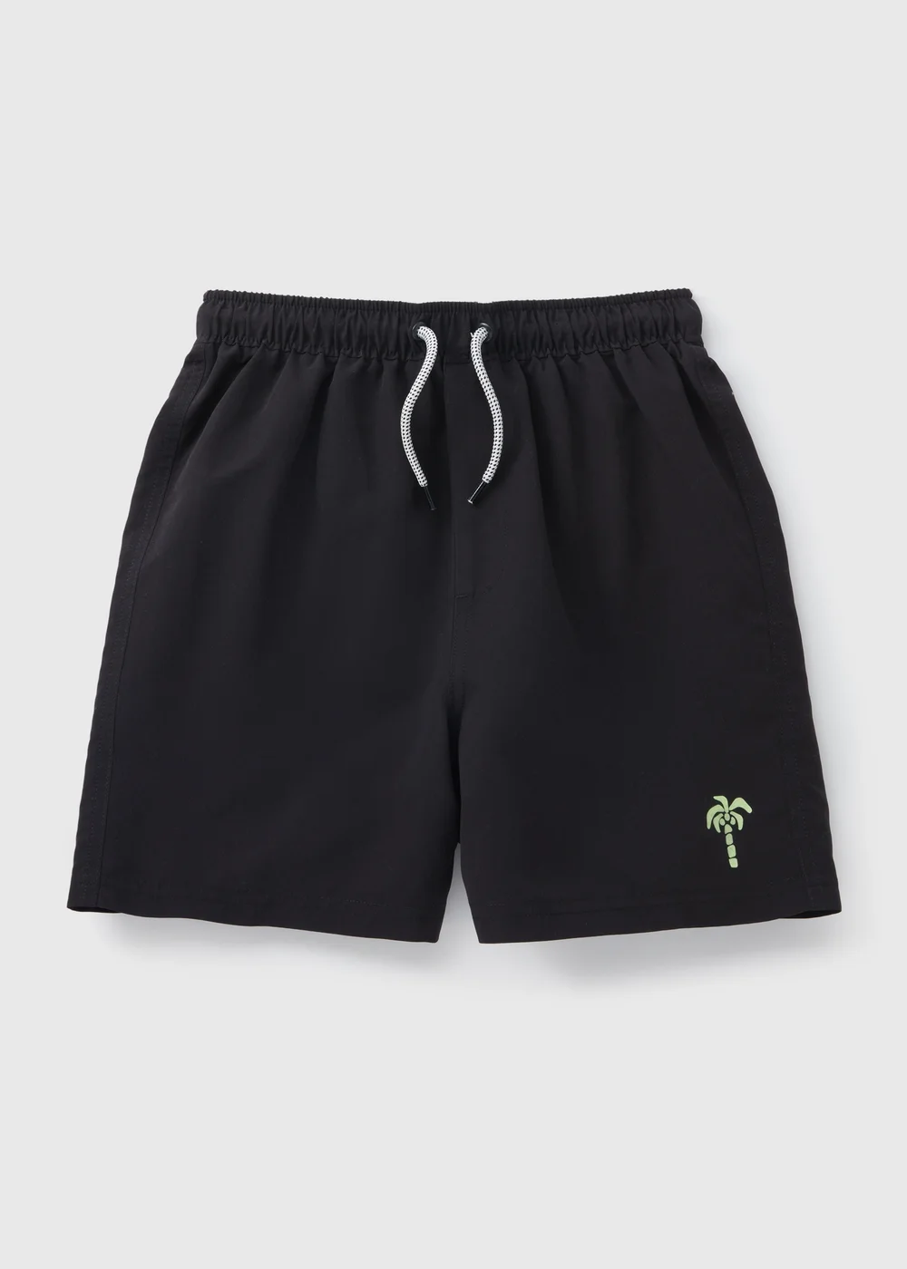 Boys Black Swim Shorts (7-15yrs) - 7 Yrs Image 1