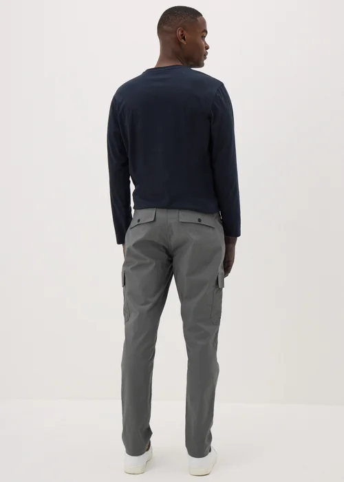 Khaki Belted Cargo Trousers - 30 waist Image 2