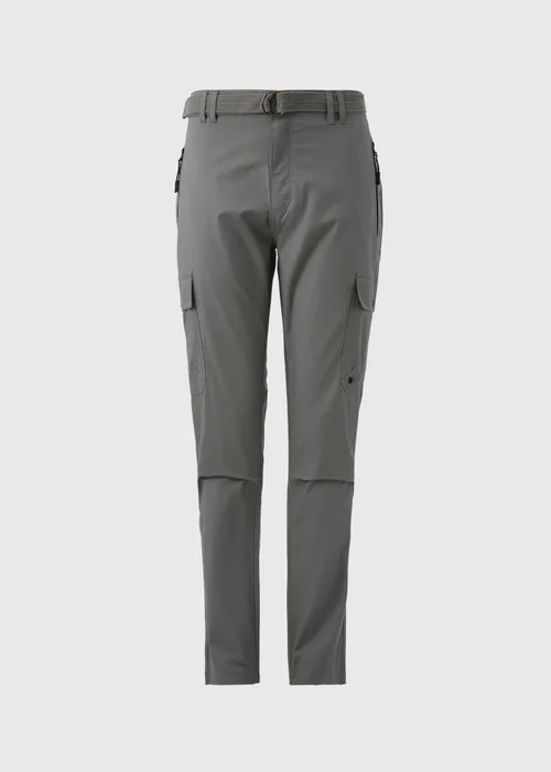 Khaki Belted Cargo Trousers - 30 waist Image 4