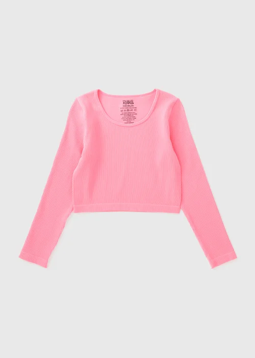 Girls Pink Seamless Top (7-15yrs) - S Image 1