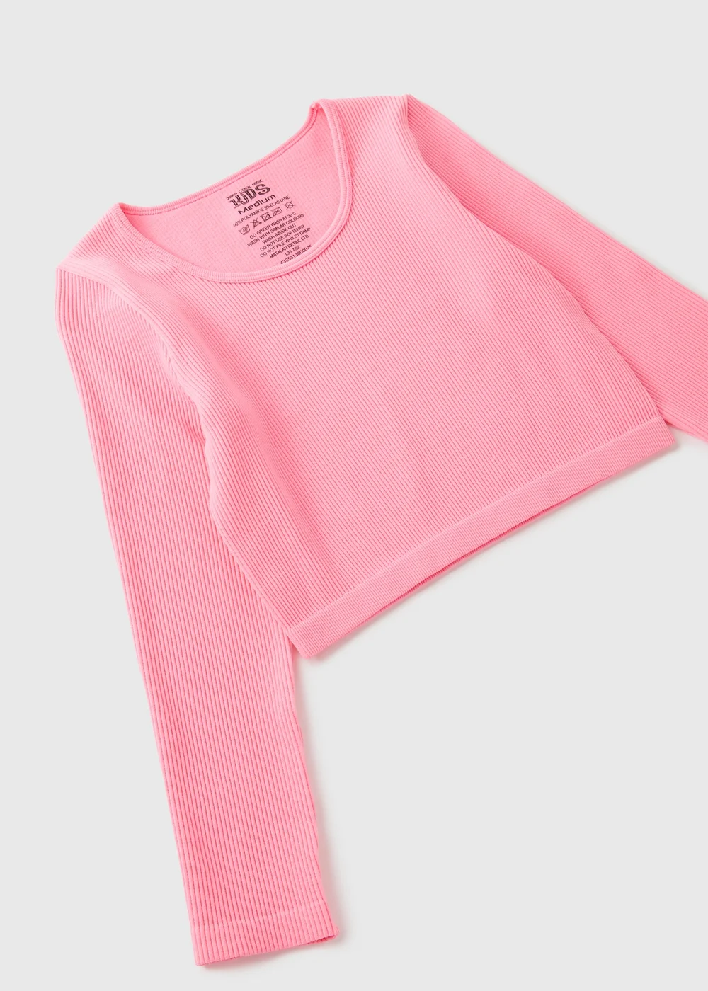 Girls Pink Seamless Top (7-15yrs) - S Image 2