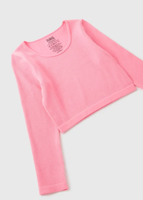 Girls Pink Seamless Top (7-15yrs) - S Image 2