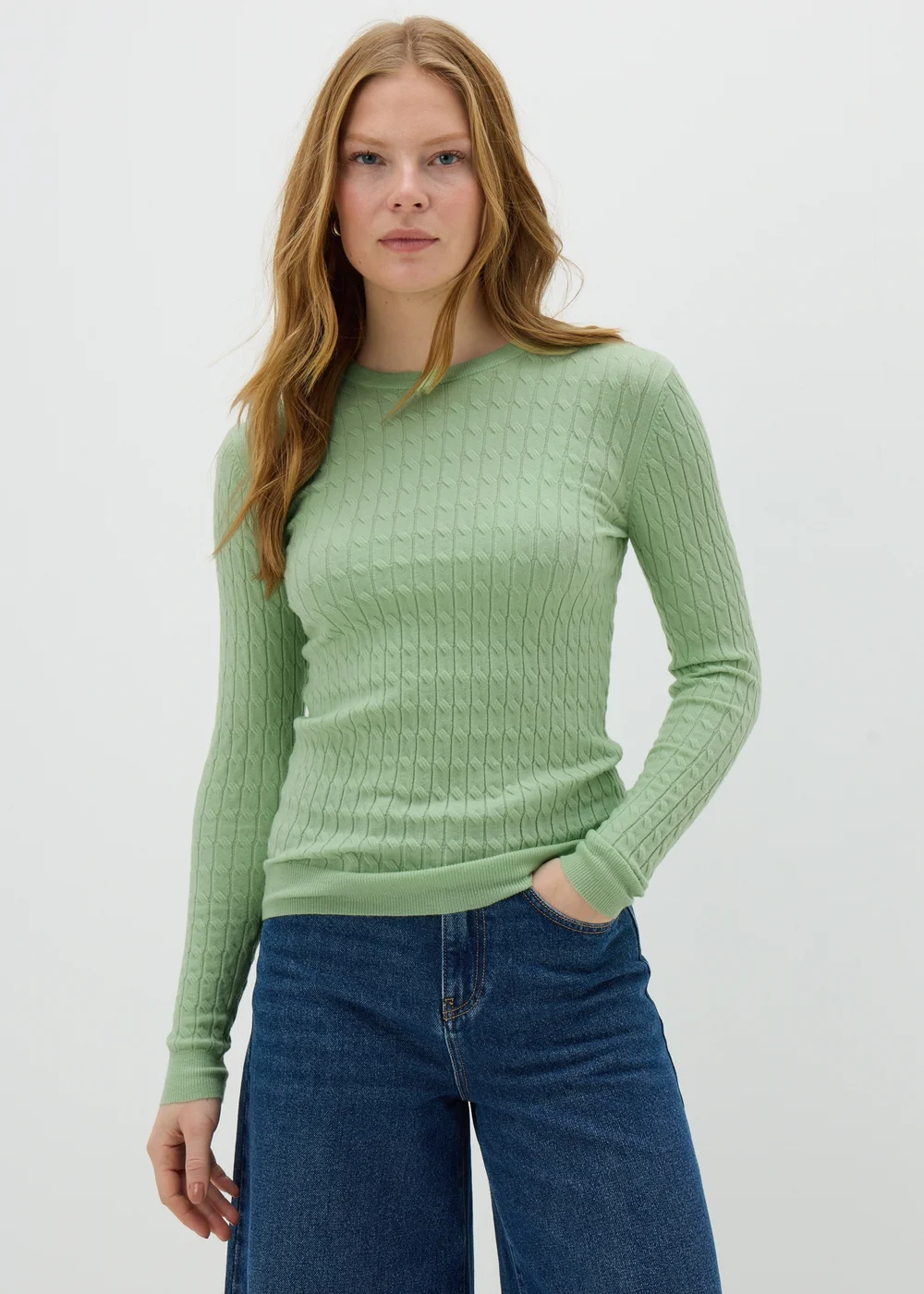 Green Baby Cable Jumper - 8 Image 1