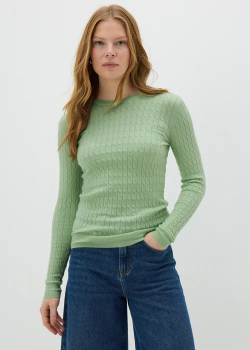 Green Baby Cable Jumper - 8 Image 1