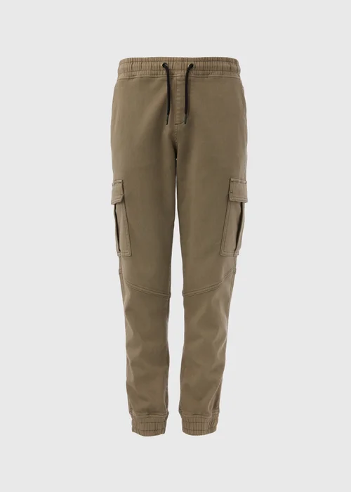Brown Knitted Cargo Trousers - 30 Waist Regular Image 3