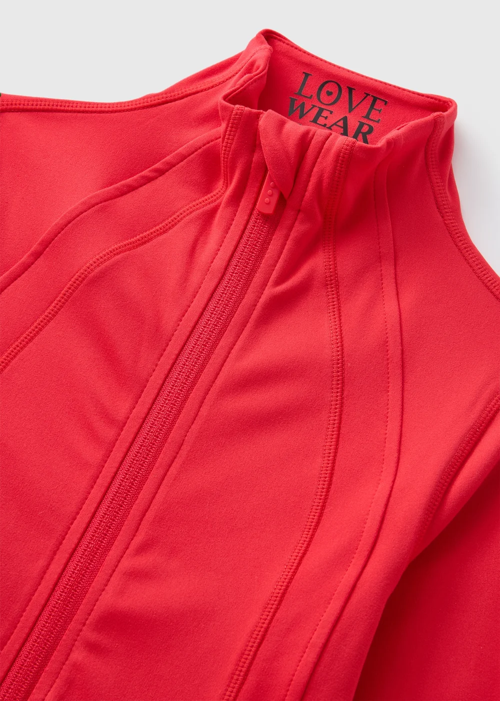 Girls Red Zip Up Sports Jacket (7-15yrs) - 7 Yrs Image 2