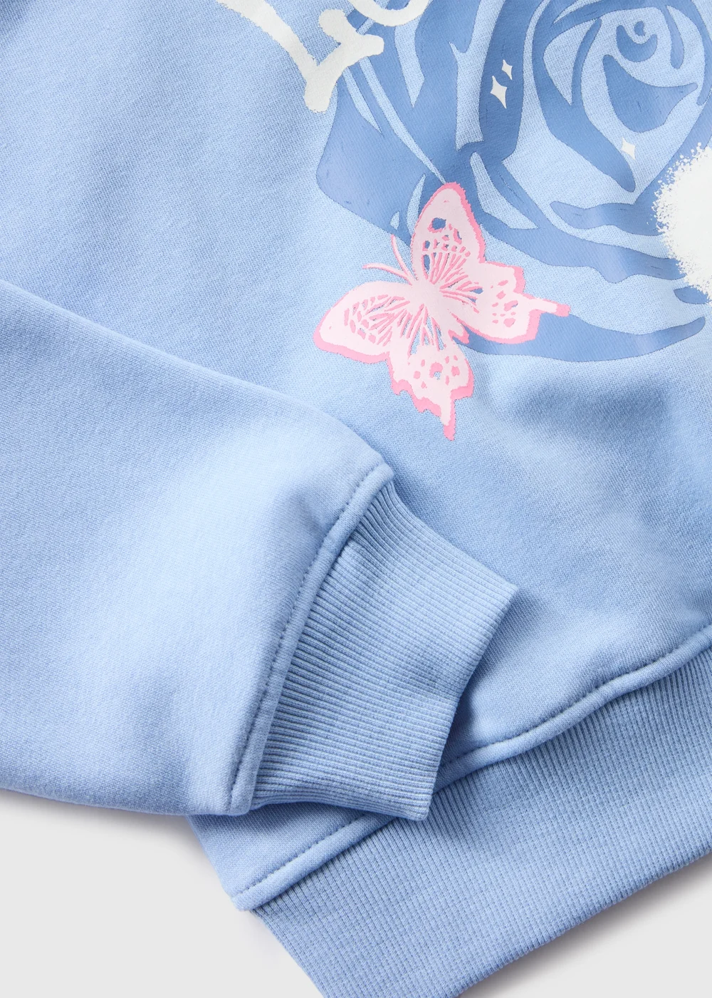 Girls Blue Graffiti Sweatshirt (7-15yrs) - 7 Yrs Image 2