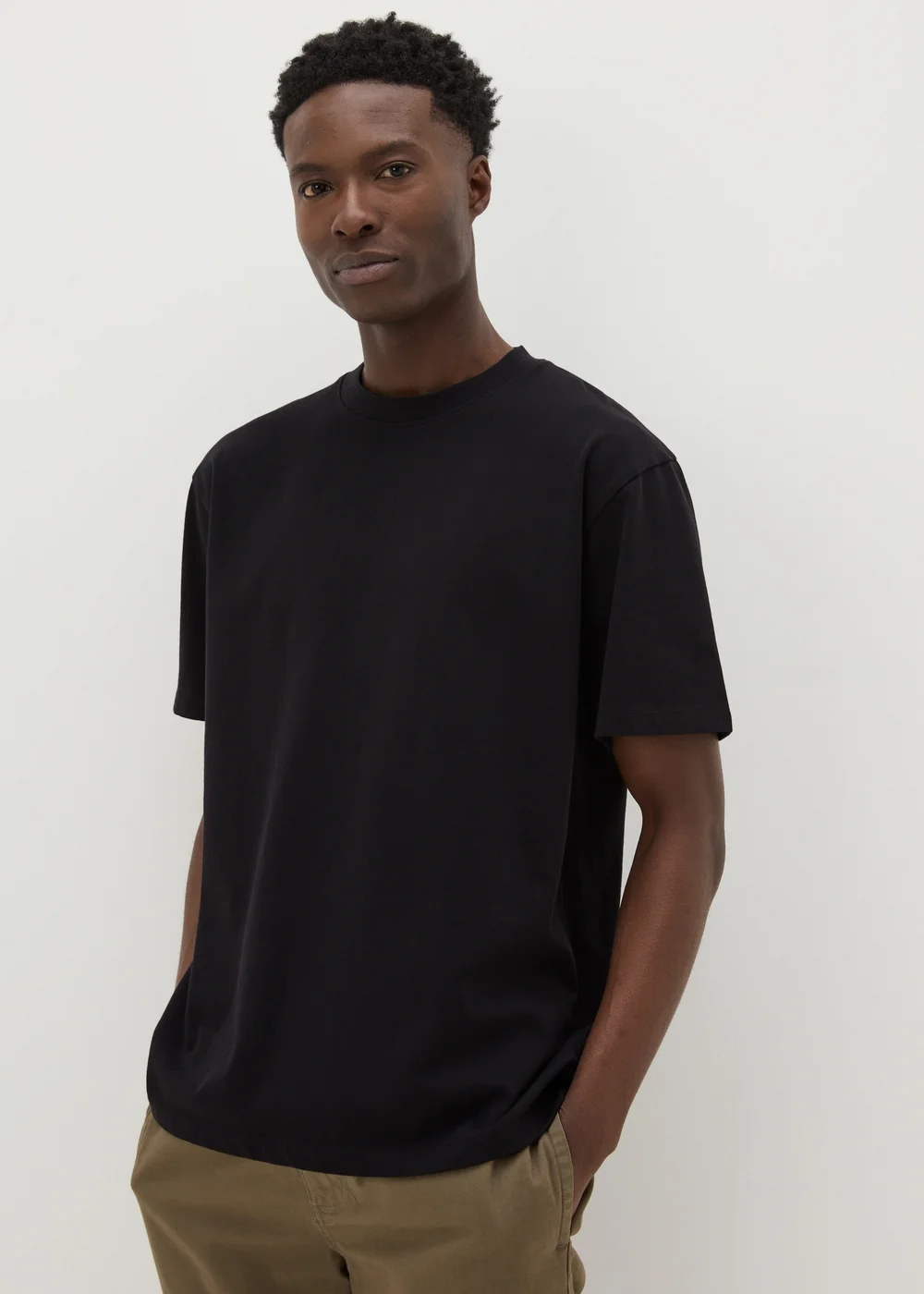 Black Oversized Heavyweight T-Shirt - S Image 1
