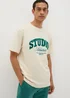 Ecru Varsity Studio Athletics T-Shirt - S Image 1