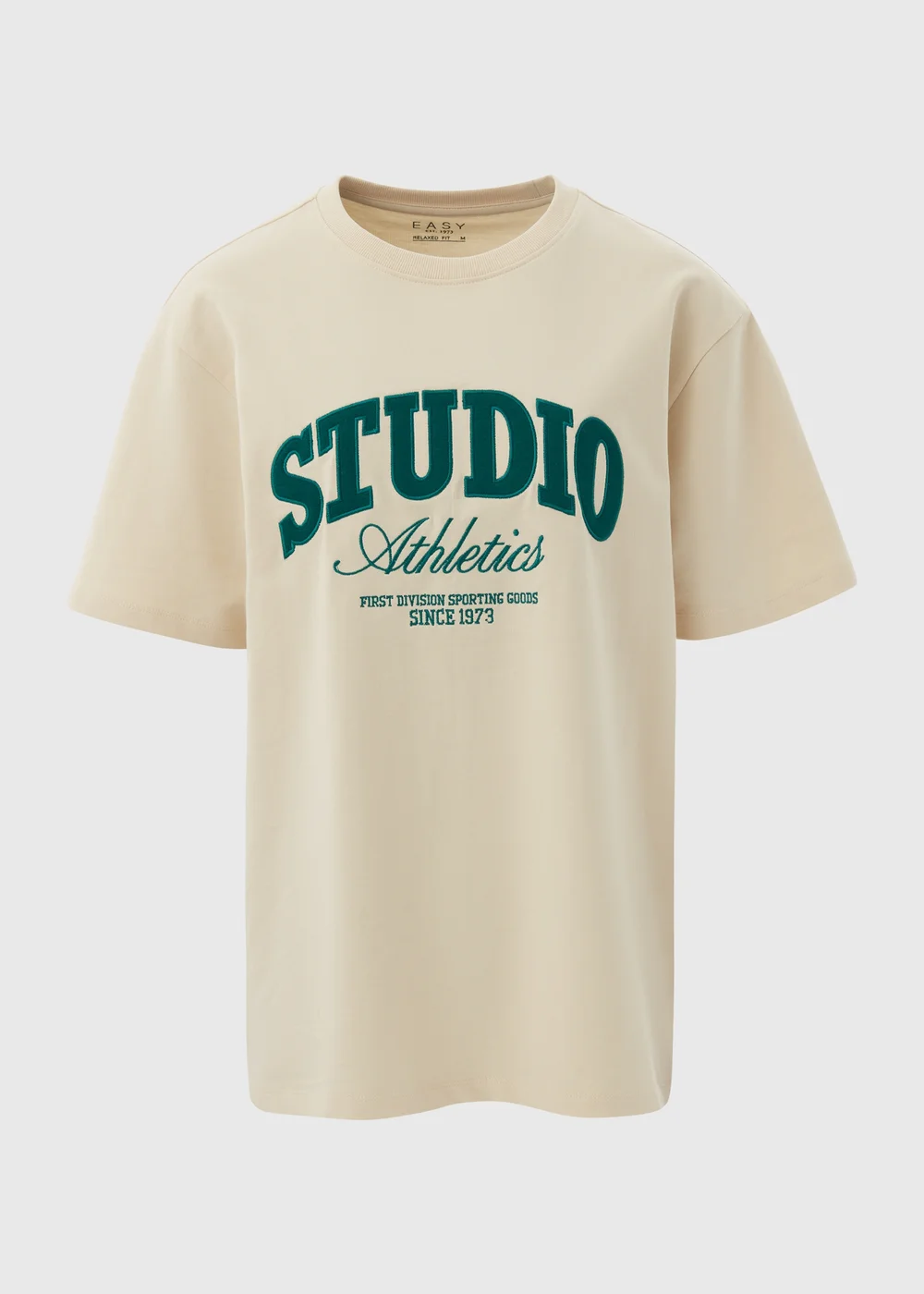 Ecru Varsity Studio Athletics T-Shirt - S Image 4