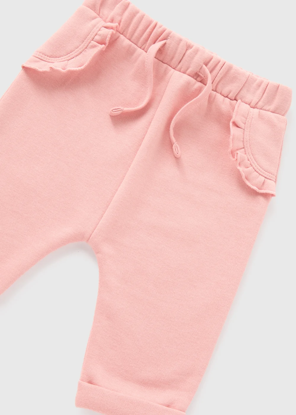 Baby Pink Frill Jogging Bottoms (Newborn-23mths) - 9-12 months Image 2