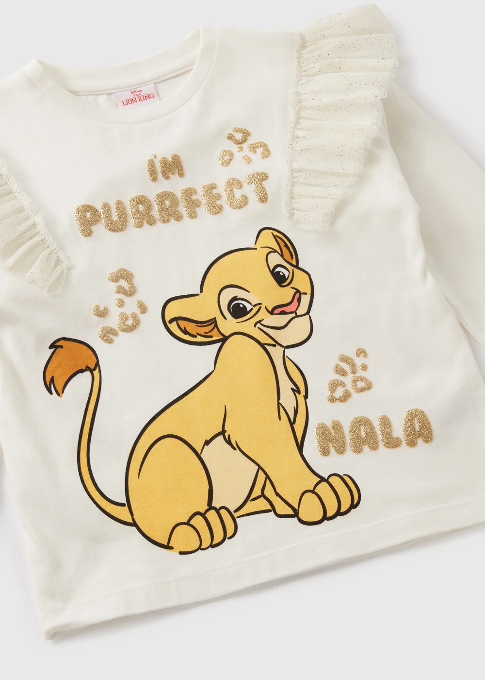 The Lion King Girls Cream Nala Long Sleeve Top (1-7yrs) - 1 half year to 2 Image 2