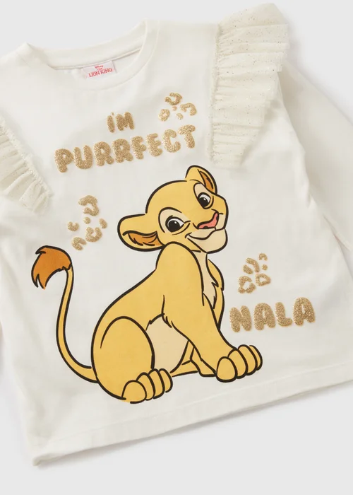 The Lion King Girls Cream Nala Long Sleeve Top (1-7yrs) - 1 half year to 2 Image 2