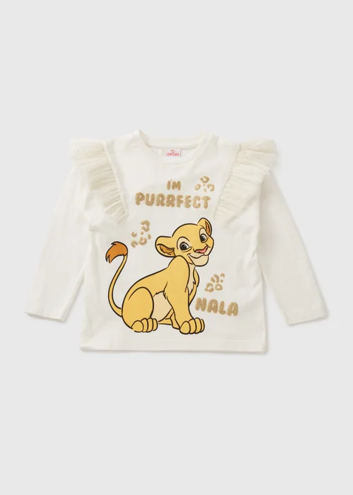The Lion King Girls Cream Nala Long Sleeve Top (1-7yrs) - 1 half year to 2 Image 1