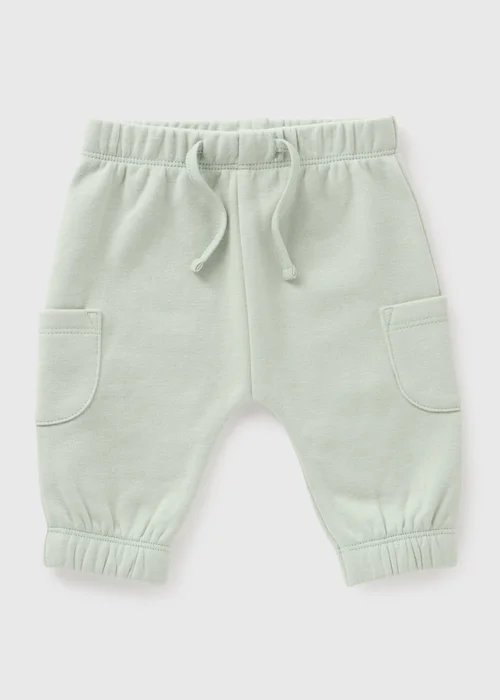 Baby Green Cargo Jogging Bottoms (Newborn-23mths) - 9-12 months Image 1