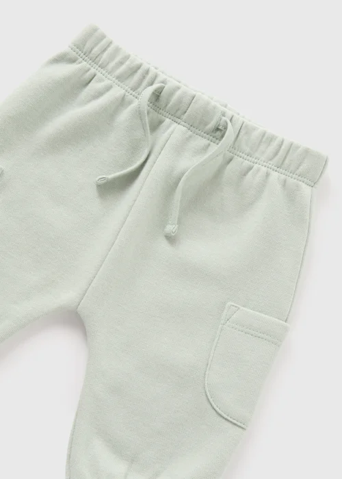 Baby Green Cargo Jogging Bottoms (Newborn-23mths) - 9-12 months Image 2
