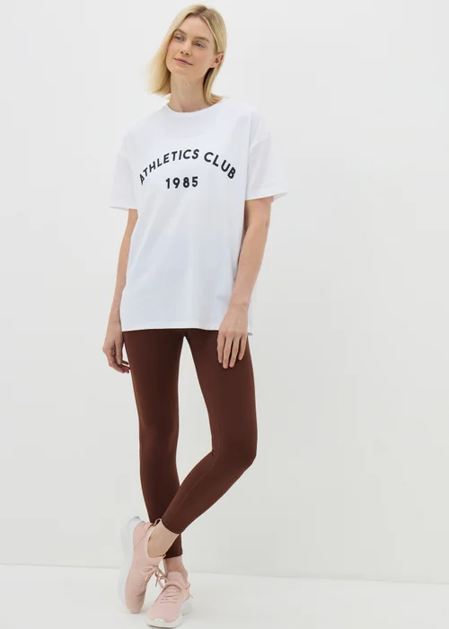 Souluxe Brown Long Leggings - 8 Image 1