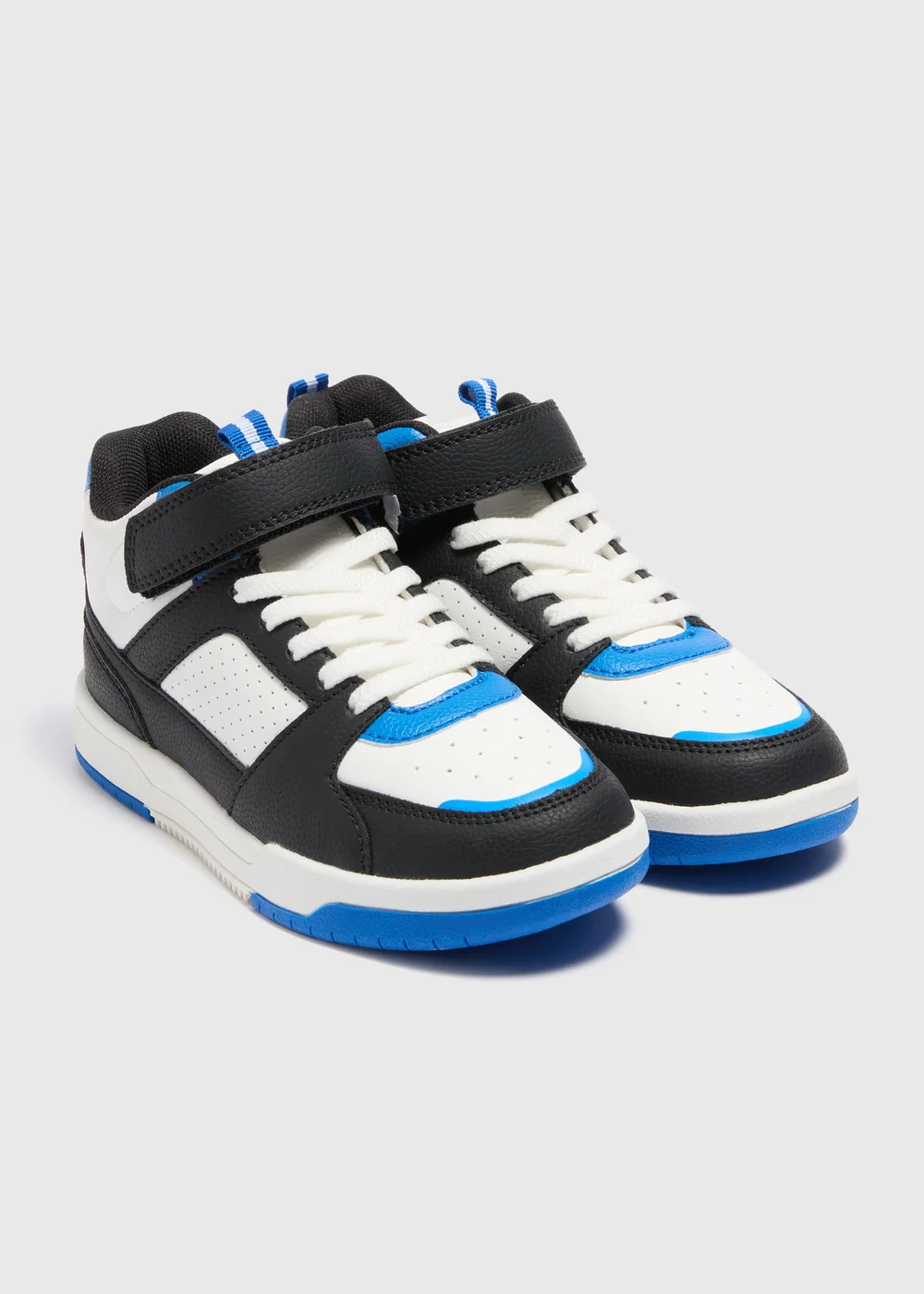 Boys Black High Top Trainers - Size 1 Image 1