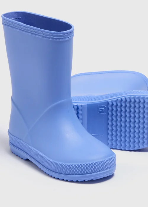 Kids Blue Wellies (Younger 4-12) - Size 4 Infants Image 2