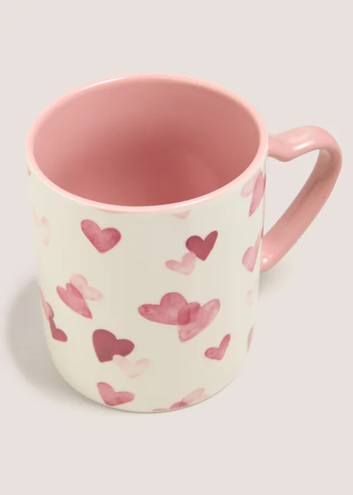 Pink Heart Valentines Mug Image 2