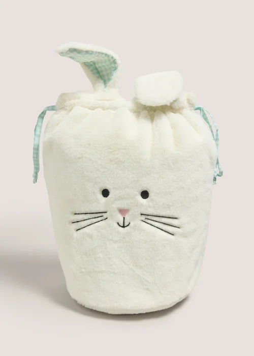 Cream Bunny Fur Bag Image 1