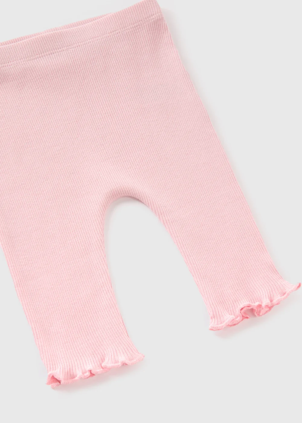 Baby Pink Ribbed Leggings (Newborn-23mths) - 9-12 months Image 2