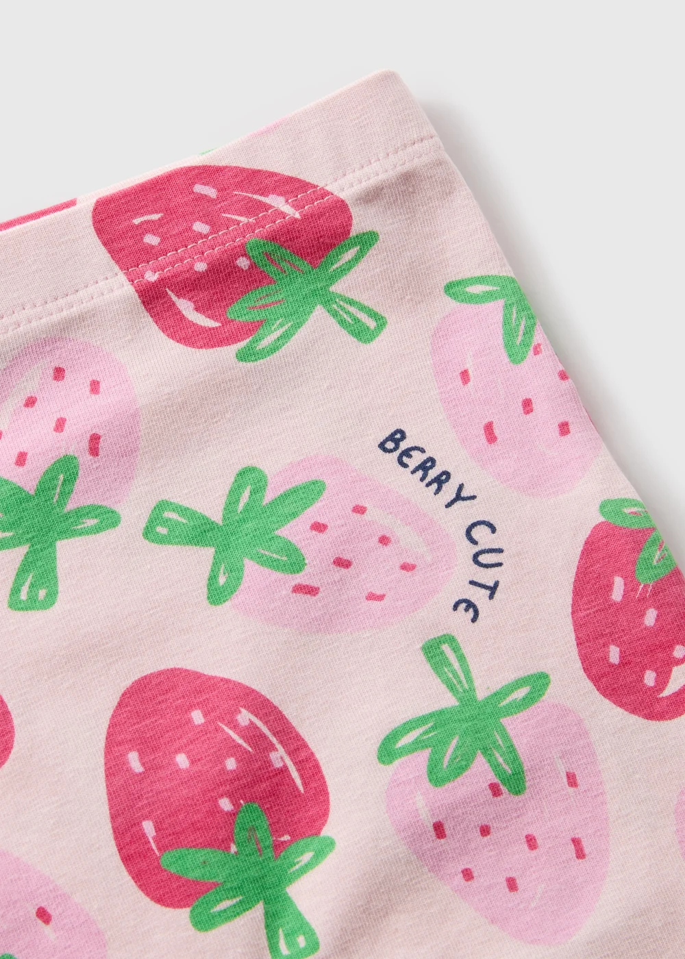 Baby Pink Strawberry Leggings (Newborn-23mths) - 9-12 months Image 2