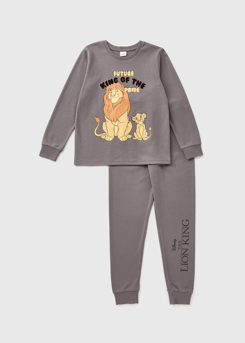 The Lion King Kids Charcoal Mufasa Pyjama Set (7-13yrs) - Age 10 Years Image 1